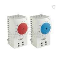 STEGO, SMALL COMPACT THERMOSTAT, KTS 111, CONTACT TYPE NO, DIN RAIL MOUNT, 20 TO 80 DegC, 250V/120V AC, IP 20, 11101.0-02