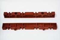 ESW BUSBAR SUPPORT 4P MALE + FEMALE RED COLOR ESW601
