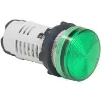 SCHNEIDER ELECTRIC, LED INDICATION LAMP, 110-120V AC, GREEN, 22 mm, IP 65, XB7EV03GP