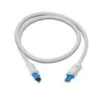 STEGO, EXTENSION CABLE FOR DAISY CHAIN CONNECTION, BOTH END CONNECTOR, DC VOLTAGE, LENGTH 1M, BLUE CONNECTOR, WHITE CABLE, VDE+UL APROVAL, 244363