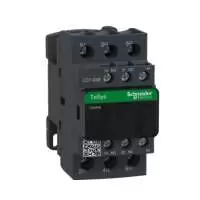SCHNEIDER ELECTRIC, CONTACTOR, TeSys Deca, 3P, POLE CONTACT 3NO, 38A, AUXILIARY CONTACT 1NO+1NC, COIL VOLTAGE 110V AC, 50/60 Hz, LC1D38F7