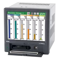 Lumel Graphic Touch Screen Recorder Measures Current, Humidity, Resistance, Temperature, Voltage, 4 Channel RS-485, USB and PC software KD8