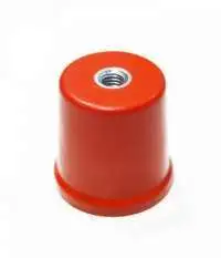 POWERMAT, CONICAL INSULATOR, M10, 40H, DMC, RED, MS INSERT, C-1040
