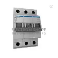 HAGER, MCB, 3P, 400V AC, 6kA, 10A, 50/60 Hz, IP20, MU310A