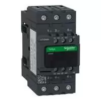 SCHNEIDER ELECTRIC, CONTACTOR, TeSys Deca, 3P, POLE CONTACT 3NO, 40A, AUXILIARY CONTACT 1NO+1NC, COIL VOLTAGE 48V AC, 50/60 Hz, LC1D40AE7