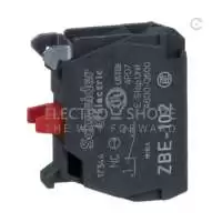 SCHNEIDER ZBE102 single contact block for head 22 1NC silver alloy screw clamp terminal