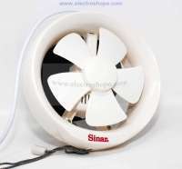SINAR Exhaust Fan Glass Mounted Round 20cm 8 inch -SFR-20N
