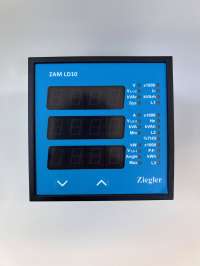 ZIEGLER, DIGITAL MULTIFUNCTION METER, 3 PHASE, I/P: 100-600V L-L, 1A/5A, 50/60 Hz, AUX. SUPPLY: 60-300V AC/DC, ZAM LD10