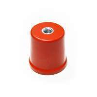 PEX CONICAL INSULATOR 25H, M6, DMC RED MS INSERT, PROC-625