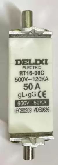 DELIXI NH00 FUSE LINK RT16-00C 50A