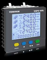 VERITEK POWER ANALYZER, LCD DISPLAY, 90-270V AC/DC, 50/60 Hz, WITH RS485, 3-4 wire, VIPS 80L-C