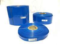 POWERMAT PVC HEAT SHRINKABLE SLEEVE  Thickness 0.17mm , 25mm BLUE