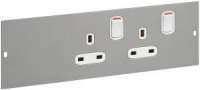 Legrand Floor Box Accessory - 2 Gang 13A Switched Socket for 3 Compartment 689666