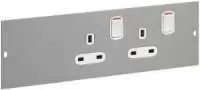 Legrand Floor Box Accessory - 2 Gang 13A Switched Socket for 3 Compartment 689666
