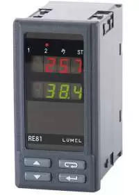 LUMEL Temperature Controller PID, 2 Output, Fixed input Configurable using PD14 -  RE81