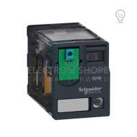 SCHNEIDER ELECTRIC, PLUG IN RELAY, WITH LED, 14 PIN, 6A, 4 C/O, 110V DC, IP 40, RXM4AB2FD