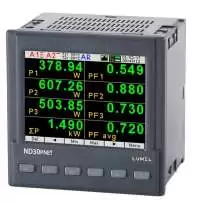 LUMEL LED Digital 3-Phase Power Network Analyzer -  Configurable Measurement of 54 Parameters LCD Display with Recording, Graphical Screen, with Ethernet  Profinet, RS-485 ND30PNET