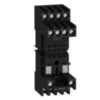 SCHNEIDER ELECTRIC, PLUG IN RELAY BASE, CONTACTS 4 C/O, DIN RAIL MOUNT, IP 20, RXZE2M114M