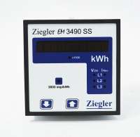 ZIEGLER ENERGY METER 3Ph I/P:415VL-L, 5A, Aux:100-250V AC/DC WITH RS485, EM 3490 SS 