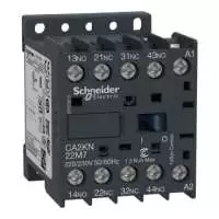 SCHNEIDER ELECTRIC, CONTROL RELAY, TeSys CAK, 4P, 2NO+2NC, 10A, COIL VOLTAGE 110V AC, 50/60 Hz, CA2KN22F7