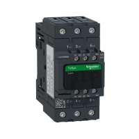 SCHNEIDER ELECTRIC, CONTACTOR, TeSys Deca, 3P, POLE CONTACT 3NO, 50A, AUXILIARY CONTACT 1NO+1NC, COIL VOLTAGE 24V DC, LC1D50ABD