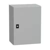 SCHNEIDER ELECTRIC, ENCLOSURE, WITHOUT MOUNTING PLATE, H: 400mm, W: 300mm, D: 200mm, RAL 7035, WALL MOUNT, IP 66, NSYCRN43200