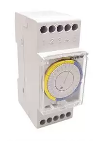 Perry Electric -  Daily Timer Switch White 2 Module 1IO 0022
