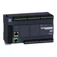 SCHNEIDER ELECTRIC, LOGIC CONTROLLER, Modicon M221, 24 DI, 16 DO, 2 AI, 100-240V AC, TWDLCAE40DRF, TM221CE40R
