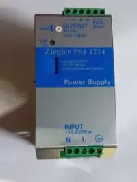 ZIEGLER, DC POWER SUPPLY, 1 PHASE, I/P: 115/230V AC, O/P:12V DC, 14A, PS1 1214, FLEX17012A