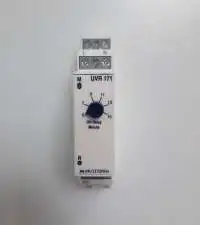 MULTISPAN, UNDER VOLTAGE RELAY, 1 PHASE 2 WIRE, VOLTAGE I/P: 230V AC, 50/60 Hz, TIME RANGE: 5-15 MINS, 1 CHANGE OVER CONTACT, TRIP LEVEL: 75 PERCENT of 230V, UVR 171-02