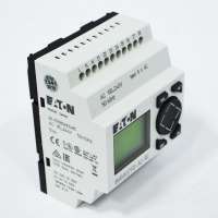 Eaton Control Relay, 100-240VAC, 8DI, 4DO relays, Display, Time, EASY-E4-AC-12RC1