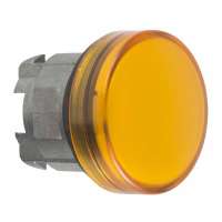 Schneider Electric Orange Pilot Light Head 22 with Plain Lens For BA9s bulb, ZB4BV05