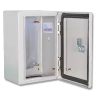 ALFANAR Metal Enclosure 400x400x150 IP66 with mounting and gland plates 47-SB404015D