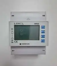 LUMEL, ENERGY METER, 3 PHASE, DIN RAIL, VOLTAGE I/P: 100-600V L-L, CURRENT I/P: 1A/5A, AUX. SUPPLY: 100-550V AC/DC, WITH RS485, 2 BINARY I/P, 2 RELAY O/P, OLD NMID30-1, NR32 330102CH200M0