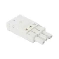STEGO, FEMALE CONNECTOR, AC POWER INPUT AND DAISY CHAIN, COLOR WHITE, VDE+UL APPROVAL, 264093