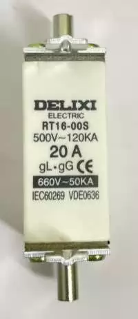 DELIXI NH00 FUSE LINK RT16-00C 20A