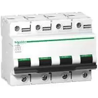 SCHNEIDER ELECTRIC, MCB, 4P, 80A, 10 kA, 380-415V AC, 50/60 Hz, IP20, A9N18372