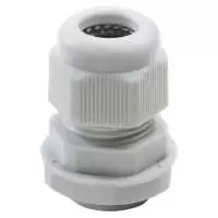 GEWISS, CABLE GLAND, MATERIAL: NYLON, FOR CABLES: 13-18mm, MOUNTING HOLE: 25mm, COLOR: GREY RAL 7035, IP68, GW52045