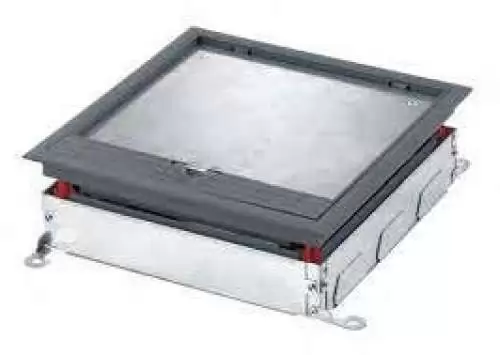 MK Floor Box - OUTLET BOX FRAME_LID 8MM 265X265 GRY - CXL265