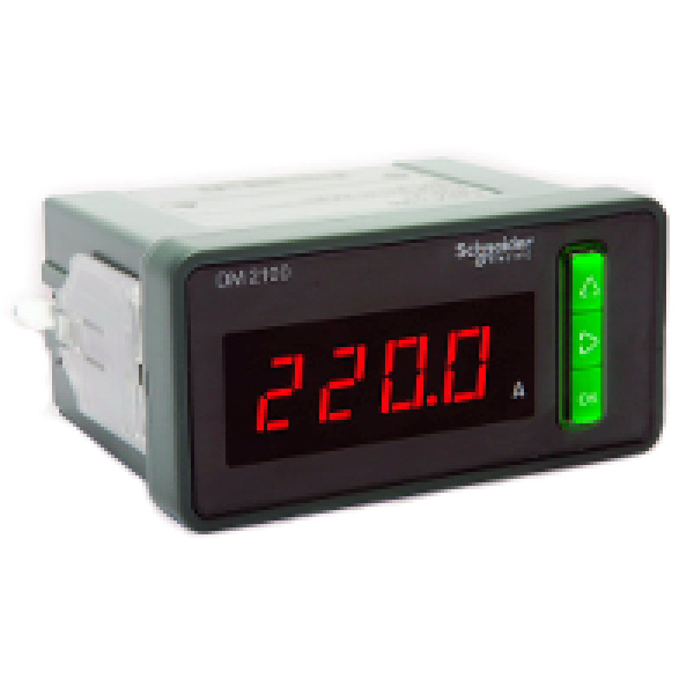 Schneider Electric Digital Ammeter, LED, 1P + N, 50...6000 mA, Current