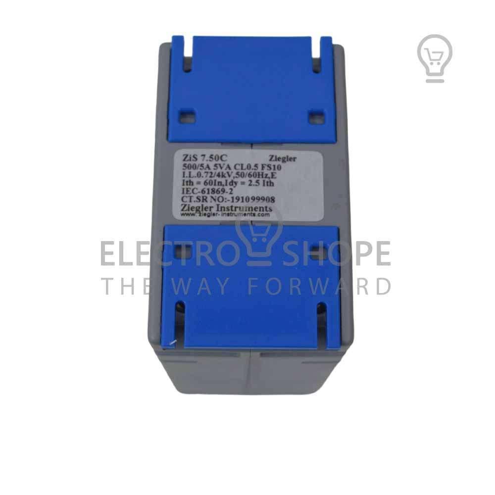 Buy ZIEGLER, CURRENT TRANSFORMER, 500/5 A, CL 0.5, 5 VA, ZIS 7.50C