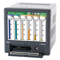 Lumel Graphic Touch Screen Recorder Measures Current, Humidity, Resistance, Temperature, Voltage, 4 Channel RS-485, USB and PC software KD8