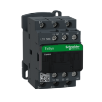 SCHNEIDER ELECTRIC, CONTACTOR, TeSys Deca, 3P, POLE CONTACT 3NO, 9A, AUXILIARY CONTACT 1NO+1NC, COIL VOLTAGE 220V AC, 50/60 Hz, LC1D09M7