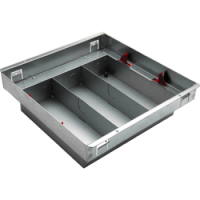 Legrand Floor Box Accessory -  Screed Floor Back  Box - 264x264x86mm - 3 Compartments 689638
