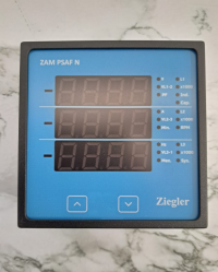 ZIEGLER, POWER MONITORING METER, I/P: 500V L-L, 5A/1A, 50/60 Hz, AUXILIARY SUPPLY: 60-300V AC/DC, ZAM PSAF N