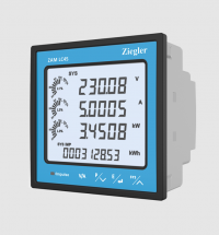 ZIEGLER, DIGITAL POWER MONITORING METER, I/P: 100VLL to 600 VLL, 1A/5A, 50/60Hz, AUXILIARY SUPPLY: 100 - 550V AC/DC, MODBUS RS485 + 2 PULSE O/P + 2 DI, ZAM LC45