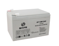 SAITE, VRLA AGM BATTERY, VOLTAGE 12V, CAPACITY_20HR 12AH, STANDARD TERMINAL F01/F02, BT-12M12AC