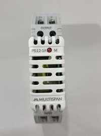 MULTISPAN, POWER SUPPLY, DIN RAIL MOUNT, 12W, VOLTAGE I/P: 100-270V AC, 50/60Hz, VOLTAGE O/P: 12V DC, 1A, PS12-1A, PS12-1A-01